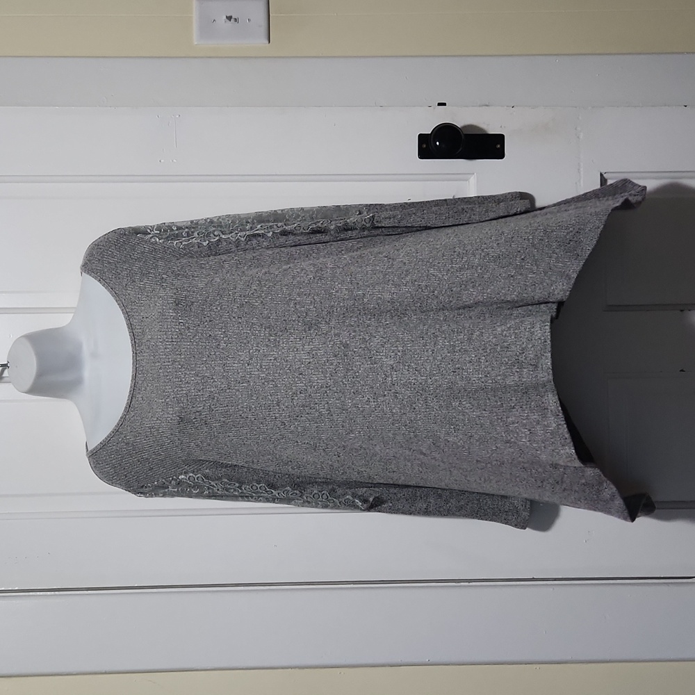Gray long sleeve dress shirt